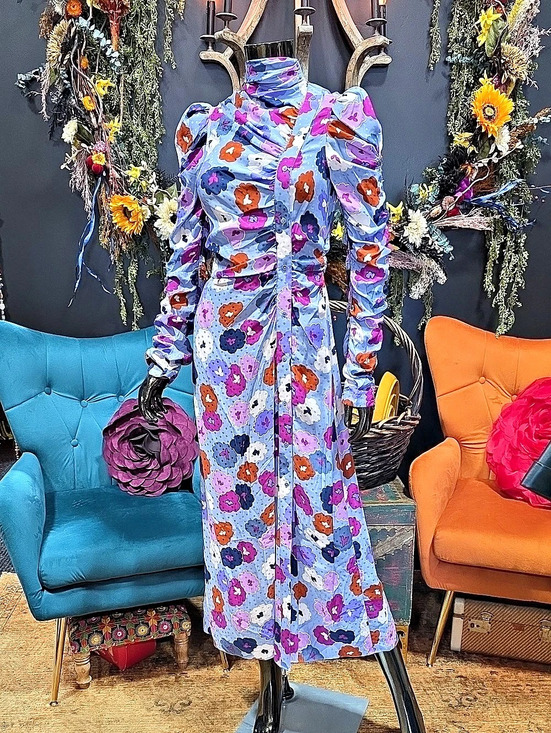 kate spade Dresses & Skirts - Kate Spade Silk Floral Patterned Button Down Maxi Dress